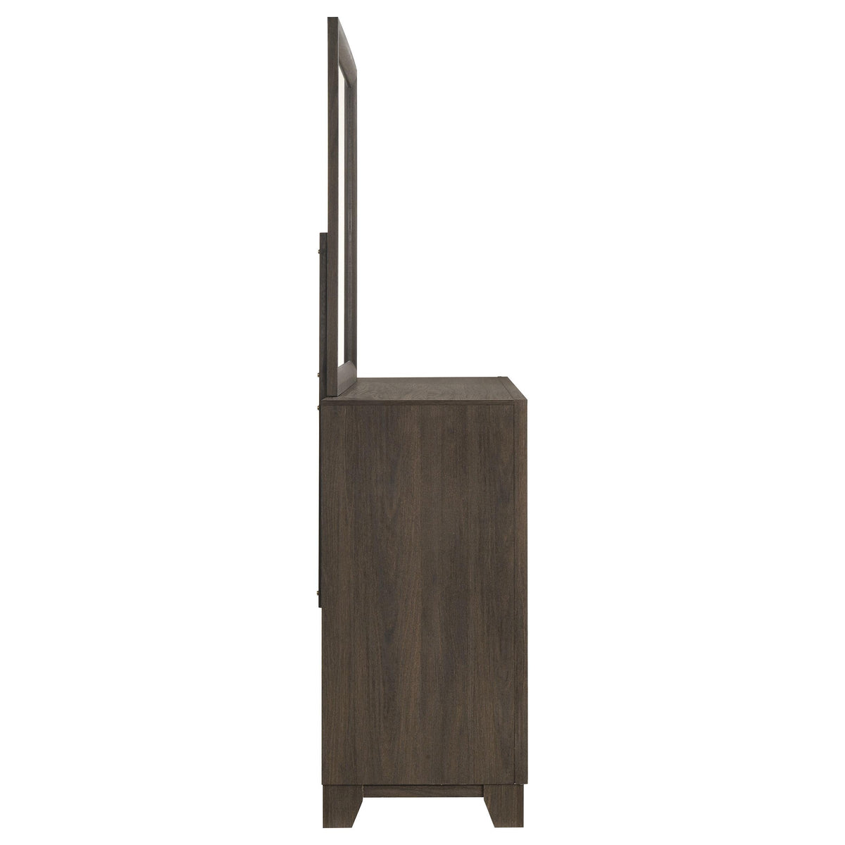 Farre Dark Brown 6-Drawer Dresser with Mirror