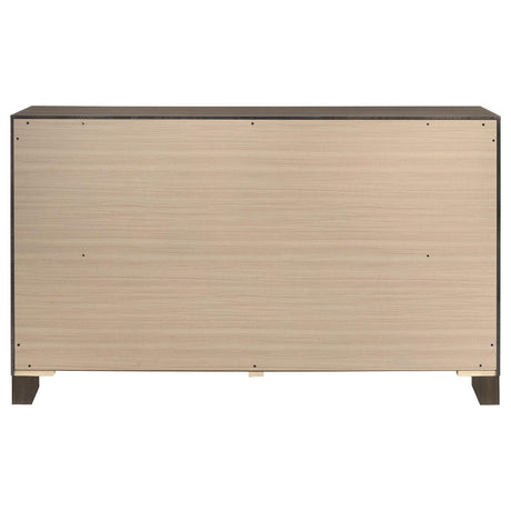 Farre Dark Brown 6-Drawer Dresser from Coaster - Luna Furniture