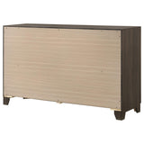 Farre Dark Brown 6-Drawer Dresser