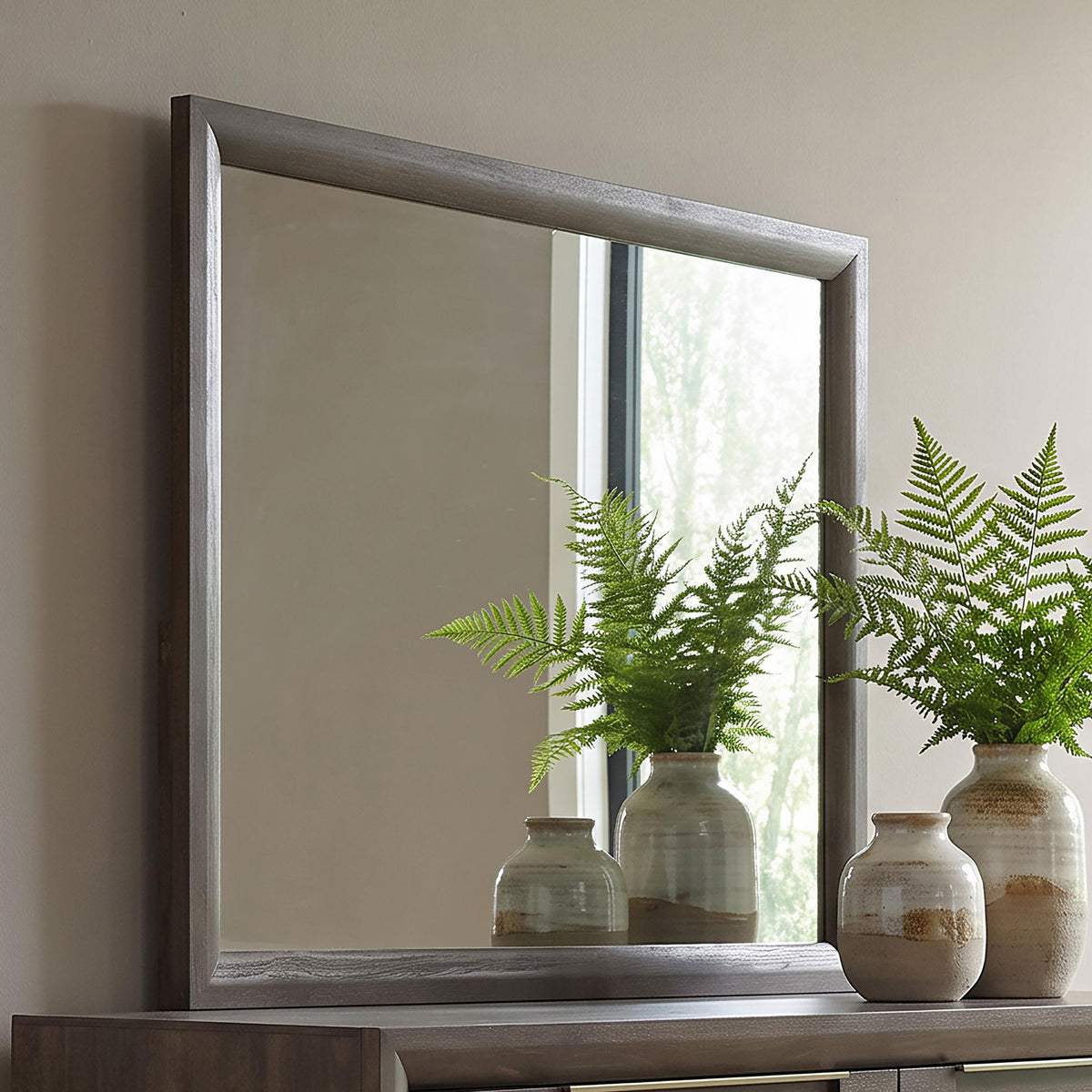 Farre Dark Brown Dresser Mirror