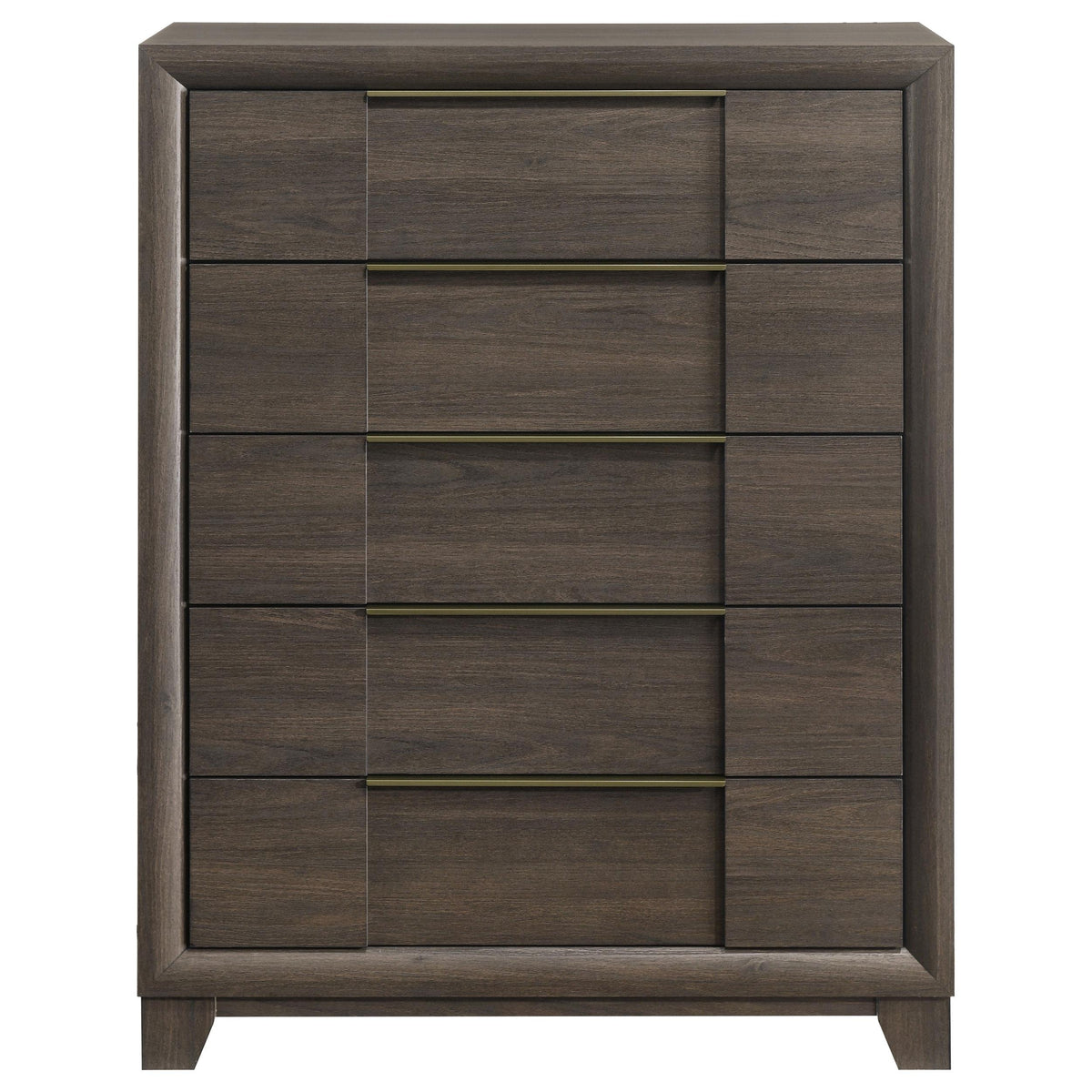 Farre Dark Brown 5-Drawer Chest of Drawers