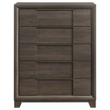 Farre Dark Brown 5-Drawer Chest of Drawers