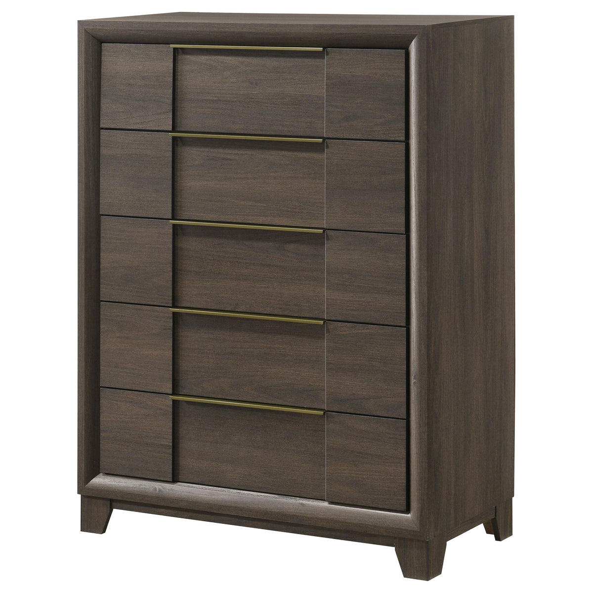 Farre Dark Brown 5-Drawer Chest of Drawers