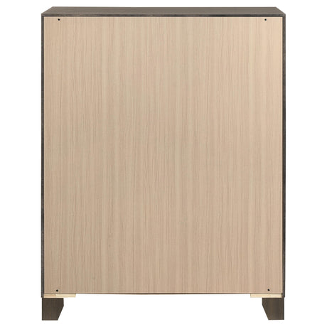 Farre Dark Brown 5-Drawer Chest of Drawers from Coaster - Luna Furniture