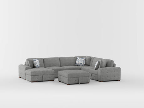 Raife Taupe 2-Piece Sectional with Right Chaise from Homelegance - Luna Furniture