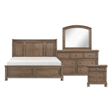 Bethel Antique Brown 5pc Set (QB+NS+DR+MR+CH) from Homelegance - Luna Furniture