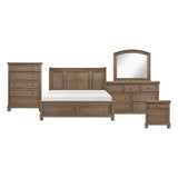 Bethel Antique Brown 5pc Set (QB+NS+DR+MR+CH) from Homelegance - Luna Furniture