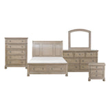 2259GY-1*9 5-Piece Bedroom Set (Queen Bed, Nightstand, Dresser, Mirror, Chest) from Homelegance - Luna Furniture