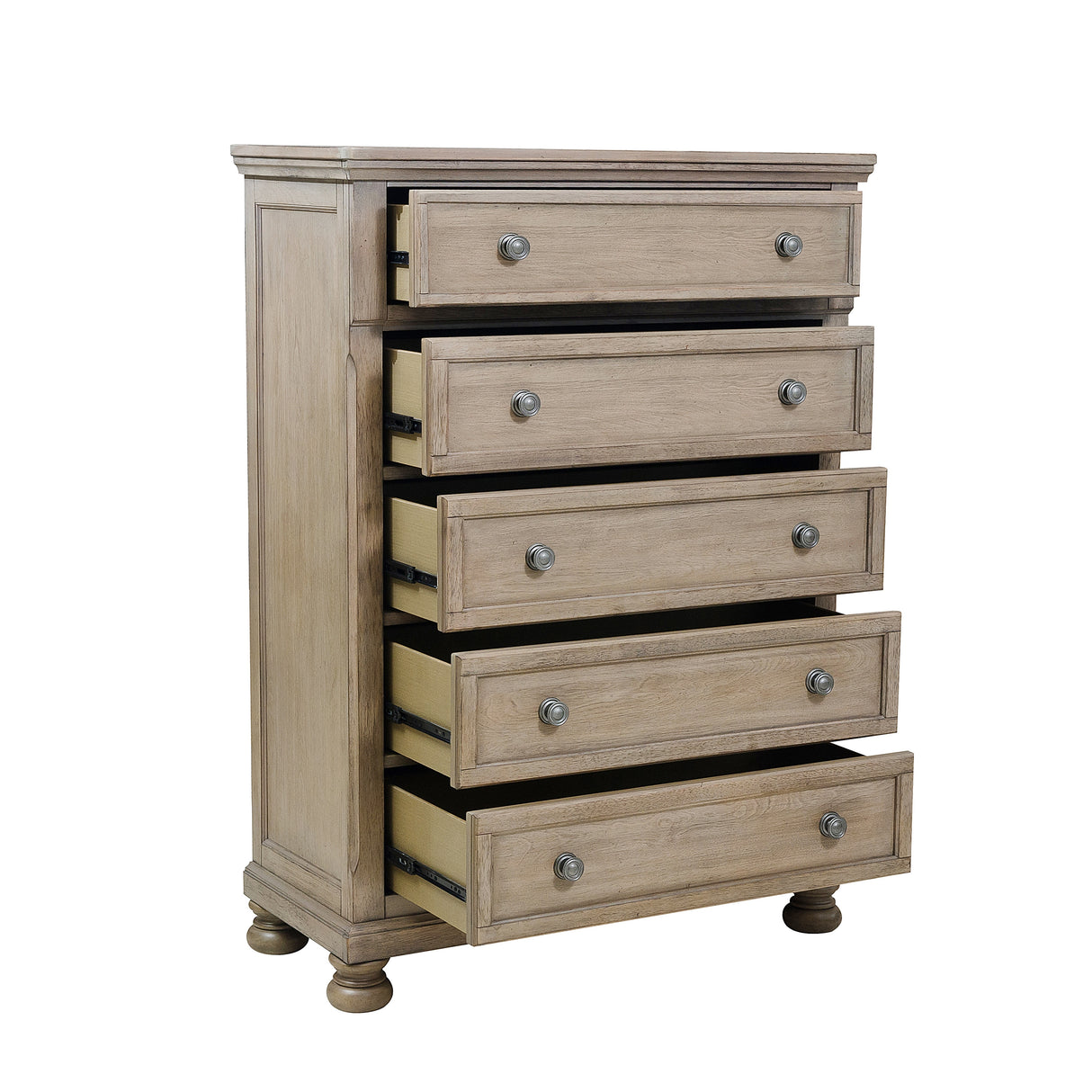 2259GY-1*9 5-Piece Bedroom Set (Queen Bed, Nightstand, Dresser, Mirror, Chest) from Homelegance - Luna Furniture