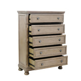 2259GY-1*9 5-Piece Bedroom Set (Queen Bed, Nightstand, Dresser, Mirror, Chest) from Homelegance - Luna Furniture