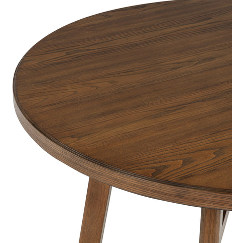 Blanche Brown 5-Piece Round Dining Set from Crown Mark - Luna Furniture