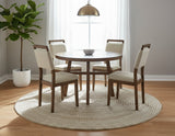 Blanche Brown 5-Piece Round Dining Set from Crown Mark - Luna Furniture