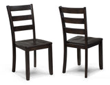Durham Dark Brown 5-Piece Dining Set from Crown Mark - Luna Furniture