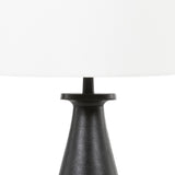 Innes Table Lamp in Matte Black Cast Aluminum from Four Hands - Luna Furniture