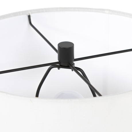 Innes Table Lamp in Matte Black Cast Aluminum from Four Hands - Luna Furniture