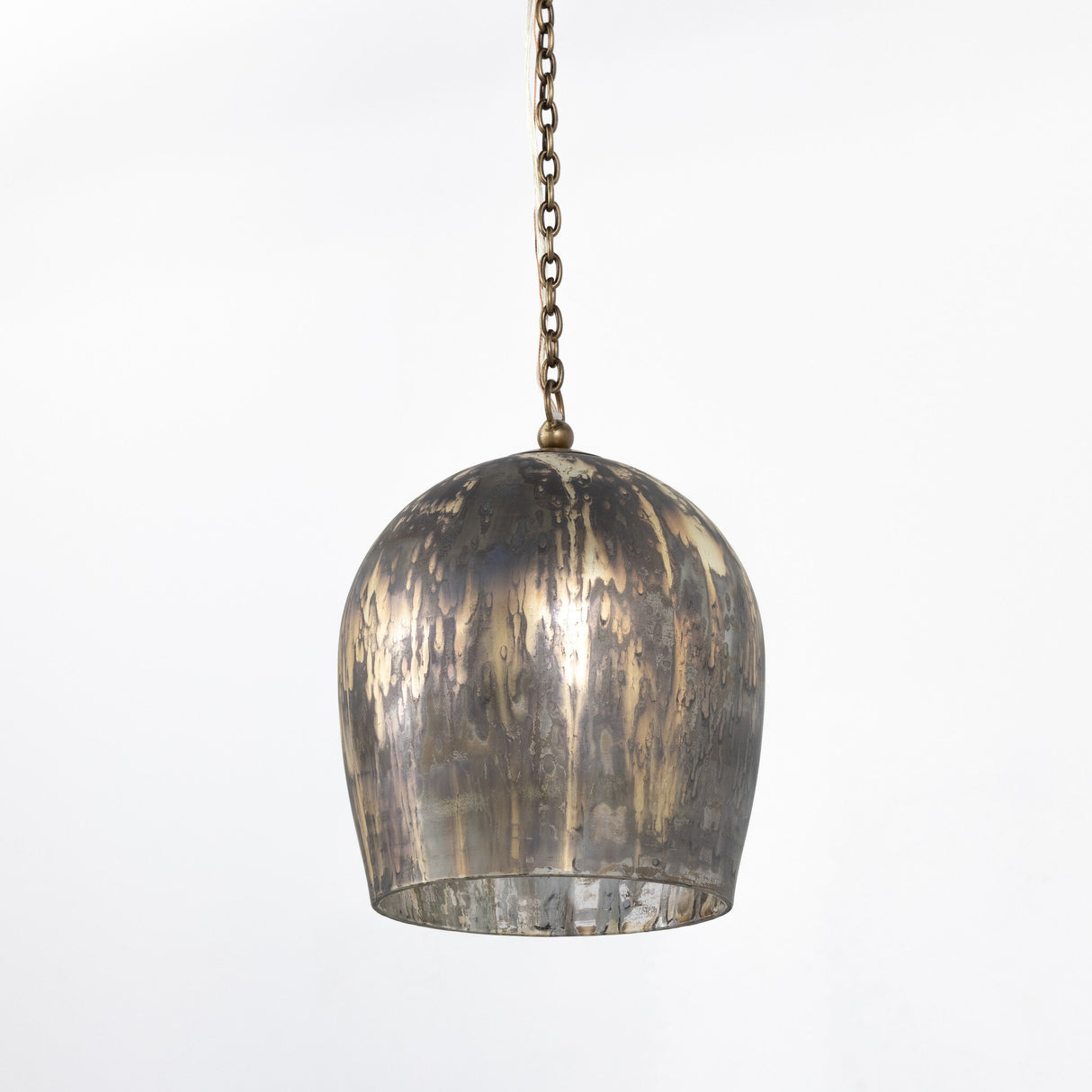 Anya Pendant in Distressed Mercury Glass from Four Hands - Luna Furniture