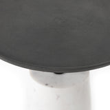 Cronos End Table in Hammered Grey from Four Hands - Luna Furniture