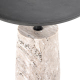 Cronos End Table in Aged Grey from Four Hands - Luna Furniture