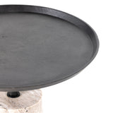 Cronos End Table in Aged Grey from Four Hands - Luna Furniture