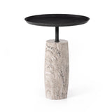 Cronos End Table in Aged Grey from Four Hands - Luna Furniture