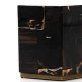 Shep End Table in Dark Petrified Wood from Four Hands - Luna Furniture