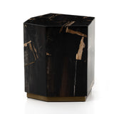 Shep End Table in Dark Petrified Wood from Four Hands - Luna Furniture
