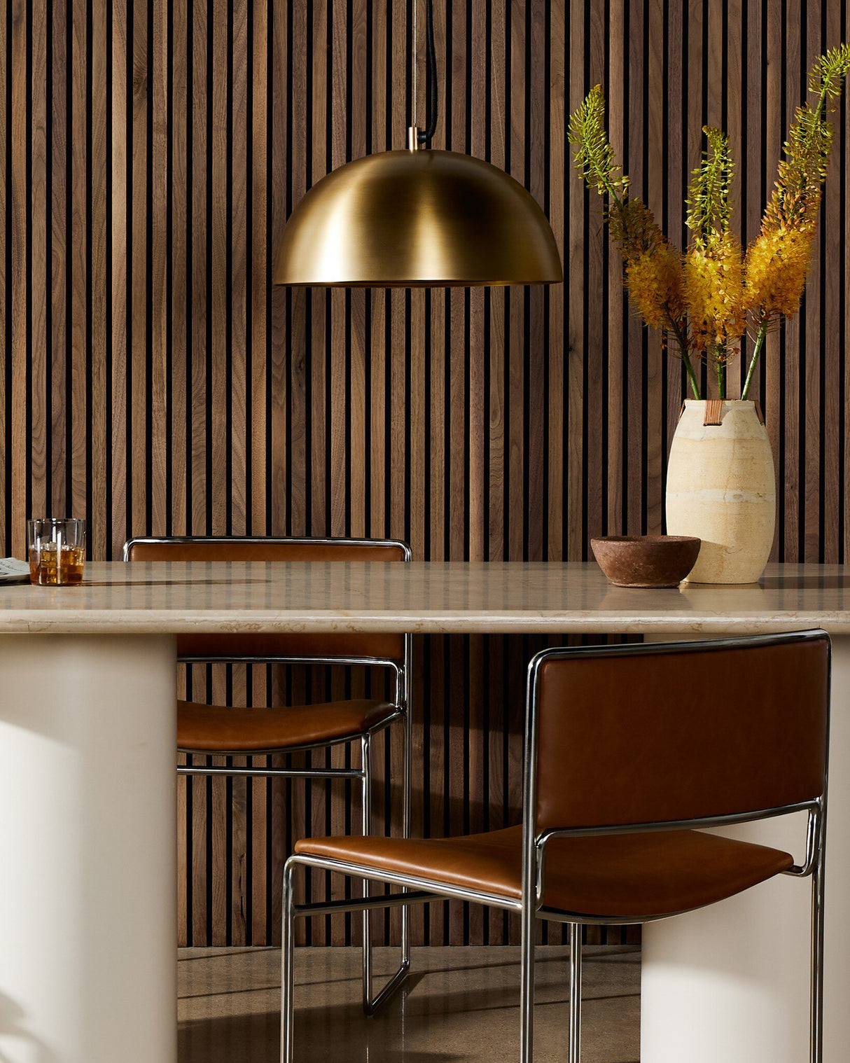 Dome Pendant in Brass from Four Hands - Luna Furniture