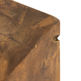 Teak Square Stool in Aged Natural Teak from Four Hands - Luna Furniture