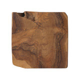 Teak Square Stool in Aged Natural Teak from Four Hands - Luna Furniture