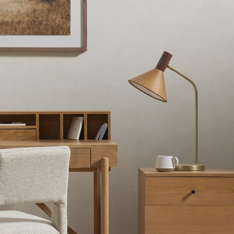 Cullen Task Lamp in Antique Brass from Four Hands - Luna Furniture