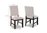 Regent Charcoal Black Dining Chair, Set of 2