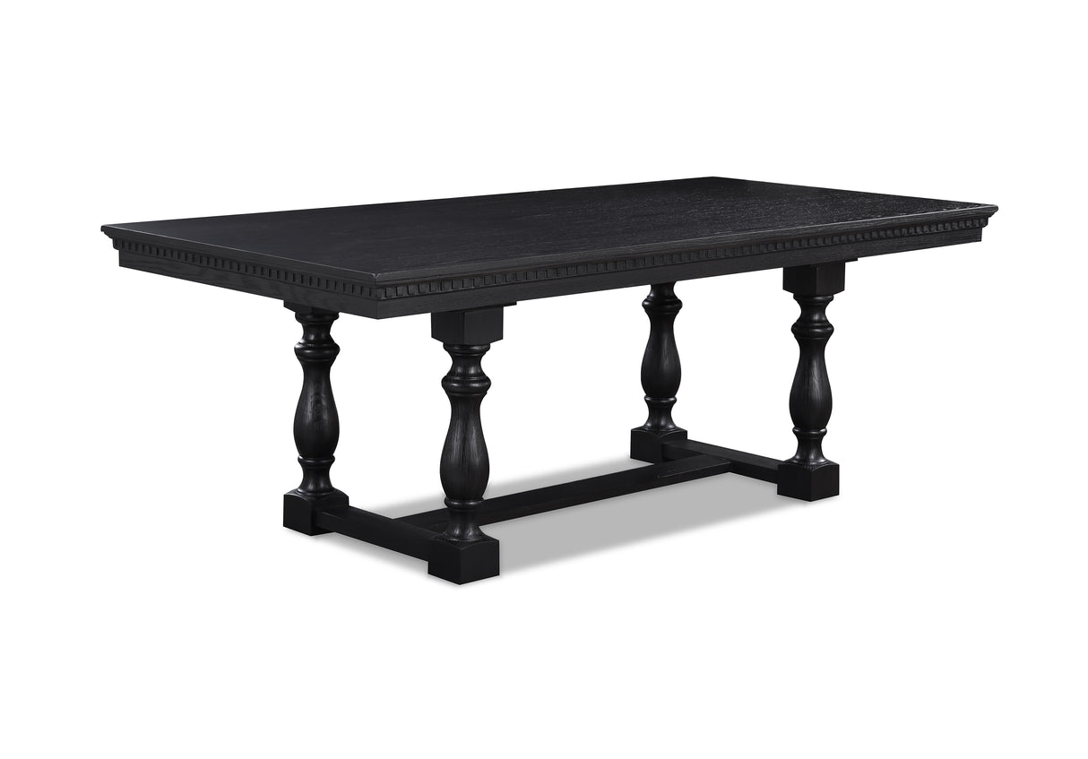 Regent Charcoal Black Dining Table from Crown Mark - Luna Furniture