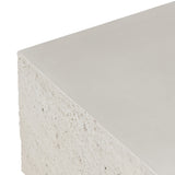 Otero Outdoor Small Coffee Table in Matte Stone from Four Hands - Luna Furniture