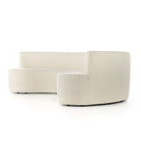 Sanda Dining Banquette in Kerbey Ivory from Four Hands - Luna Furniture