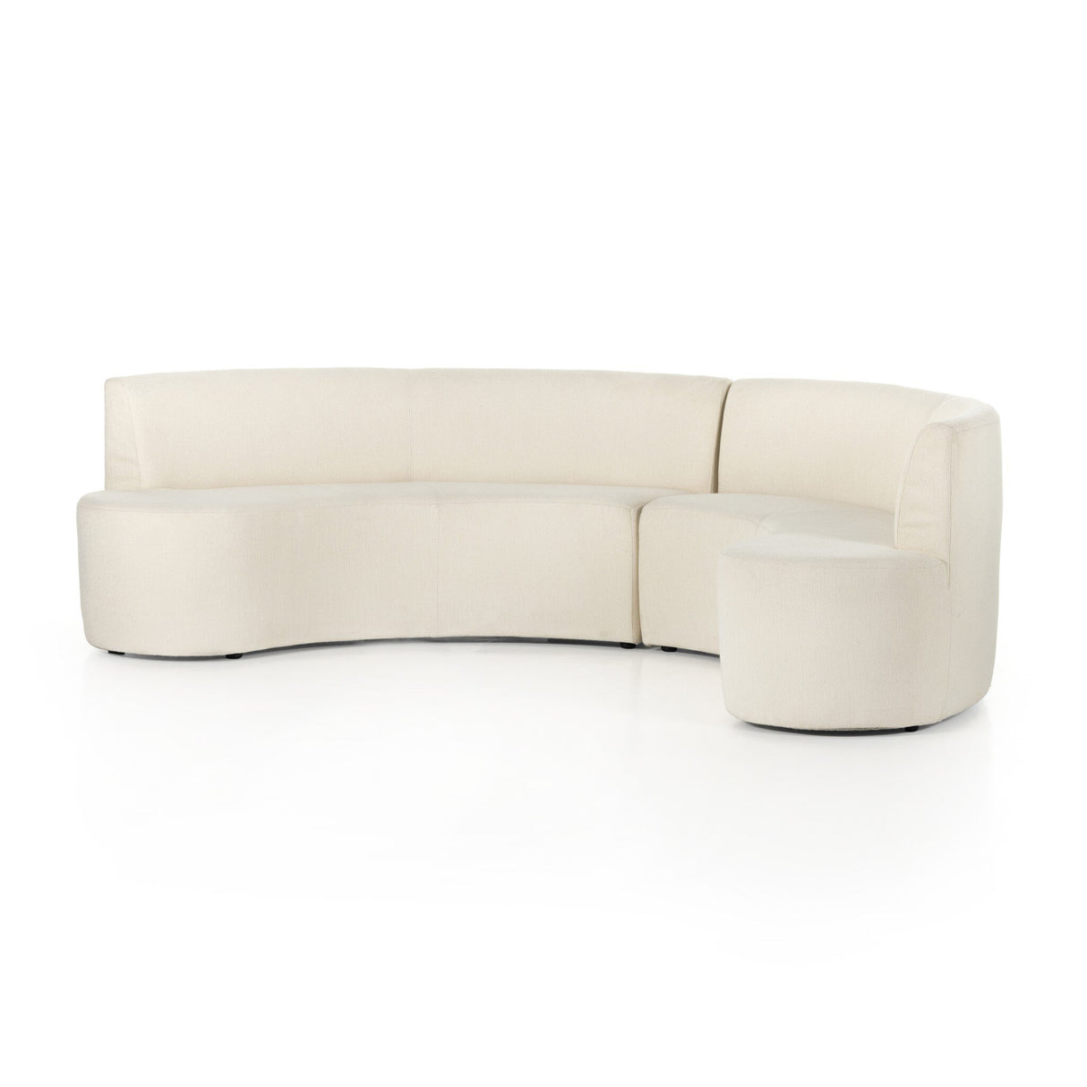 Sanda Dining Banquette in Kerbey Ivory from Four Hands - Luna Furniture