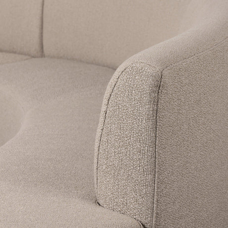 Sanda Dining Banquette in Kerbey Camel from Four Hands - Luna Furniture