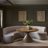 Sanda Dining Banquette in Kerbey Camel from Four Hands - Luna Furniture
