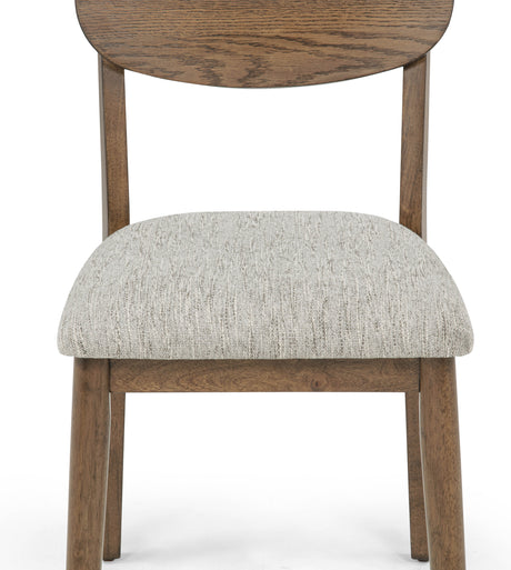 Mills Brown/Beige Dining Side Chair, Set of 4 from Crown Mark - Luna Furniture