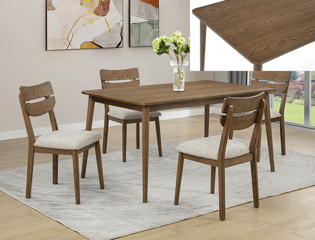 Mills Brown/Beige Dining Side Chair, Set of 4 from Crown Mark - Luna Furniture