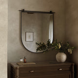 Chico Arch Mirror in Antiqued Iron from Four Hands - Luna Furniture