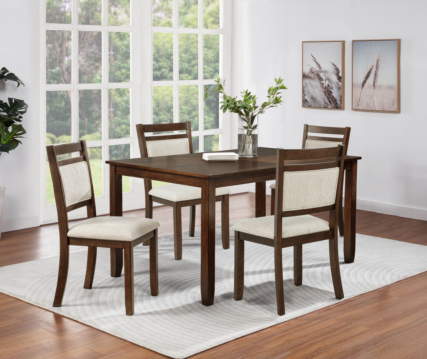 Avasa Brown 5-Piece Dining Room Set from Crown Mark - Luna Furniture