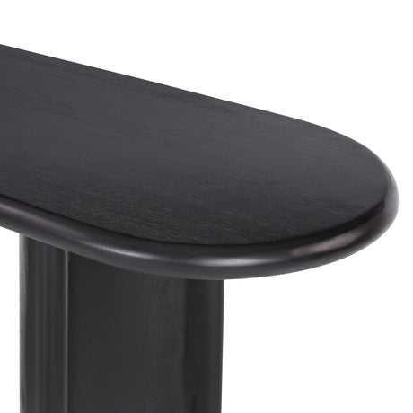 Paden Console Table in Aged Black Acacia from Four Hands - Luna Furniture