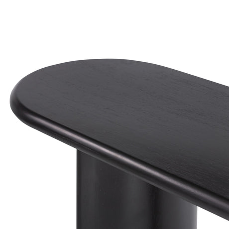 Paden Console Table in Aged Black Acacia from Four Hands - Luna Furniture