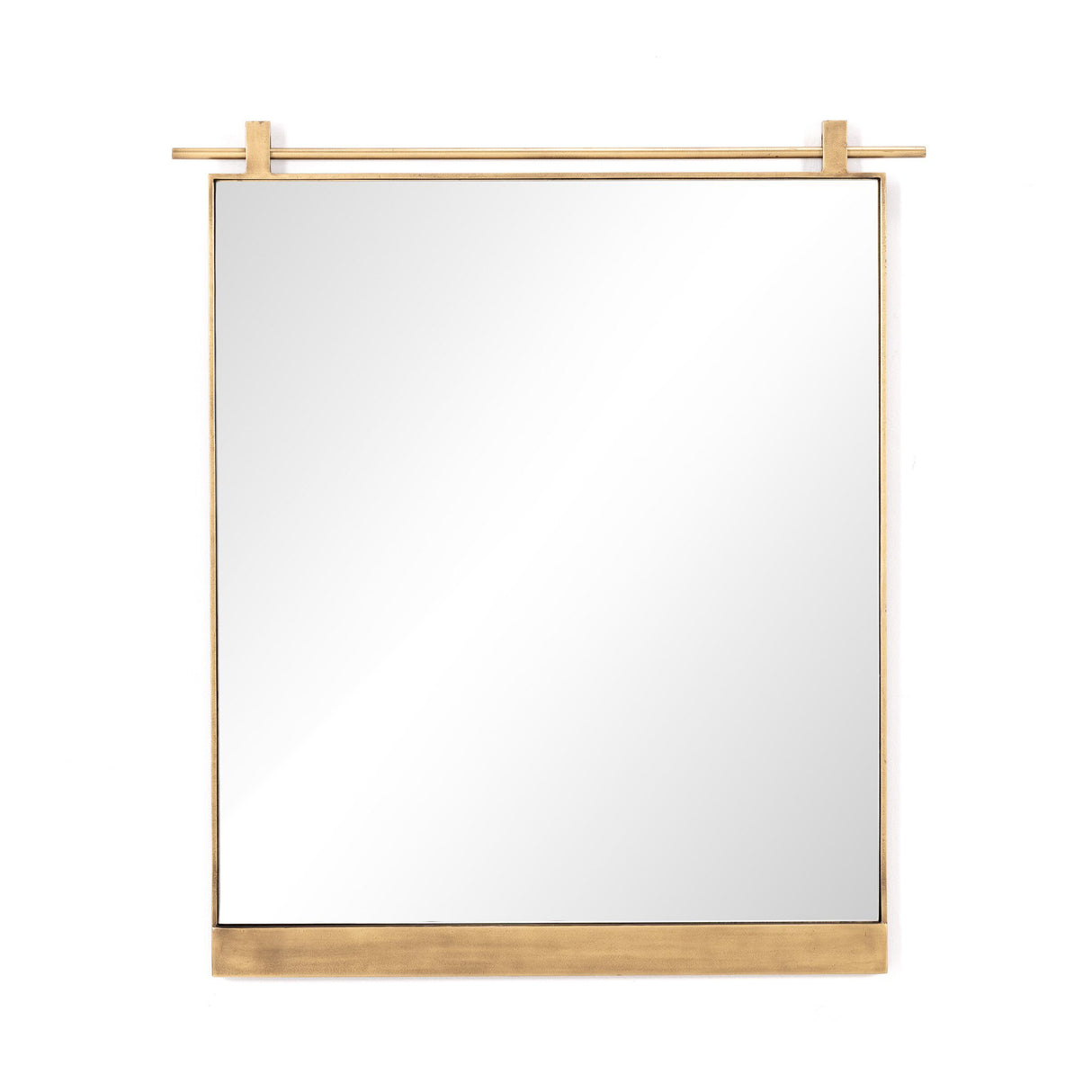Chico Small Mirror in Antique Brass from Four Hands - Luna Furniture
