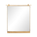 Chico Small Mirror in Antique Brass from Four Hands - Luna Furniture