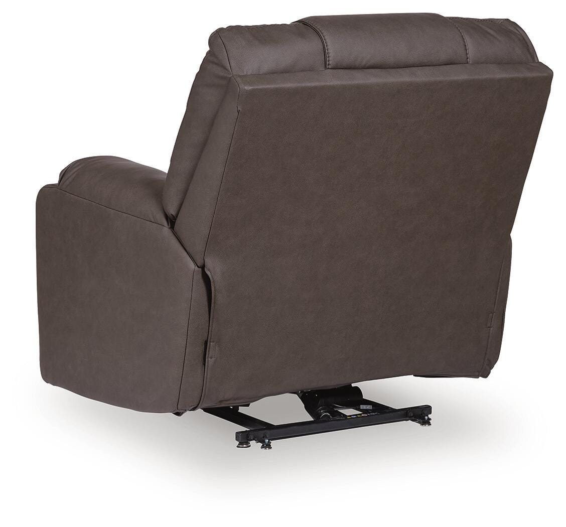 Belmone Pike Gunmetal Power Lift Recliner from Ashley - Luna Furniture