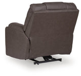 Belmone Pike Gunmetal Power Lift Recliner from Ashley - Luna Furniture