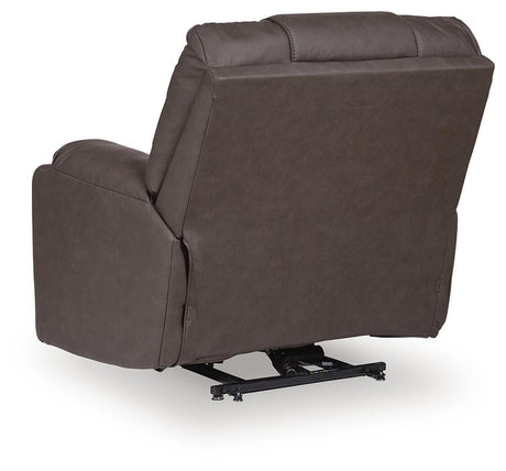 Belmone Pike Gunmetal Power Lift Recliner from Ashley - Luna Furniture