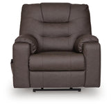 Belmone Pike Gunmetal Power Lift Recliner from Ashley - Luna Furniture