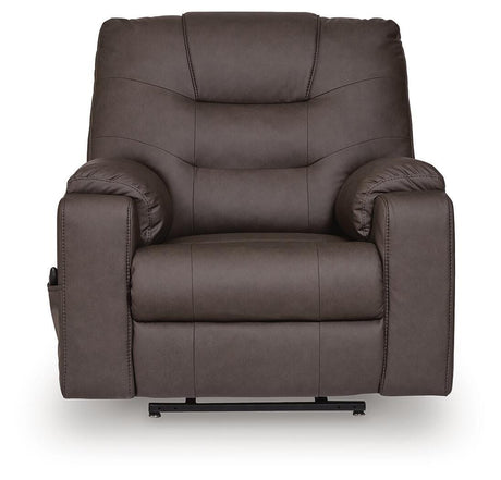 Belmone Pike Gunmetal Power Lift Recliner from Ashley - Luna Furniture